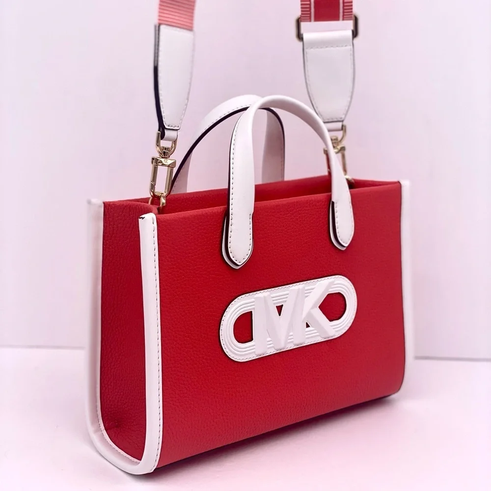 Michael Kors Gigi Small Embossed Pebbled Leather Messenger Bag